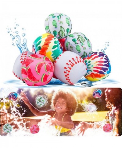 Splash Water Balls - Reusable Water Balloons for Kids Water Fight Soft Cotton Bouncing Bomb Balls Swimming Pool Beach Games P...