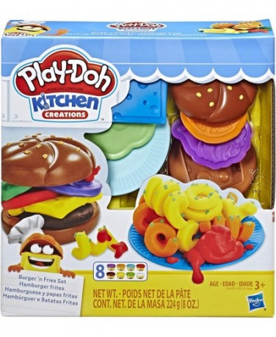 Kitchen Creations Burger and Fries Set with 8 Non-Toxic Colors $41.30 - Kids' Art Clay & Dough