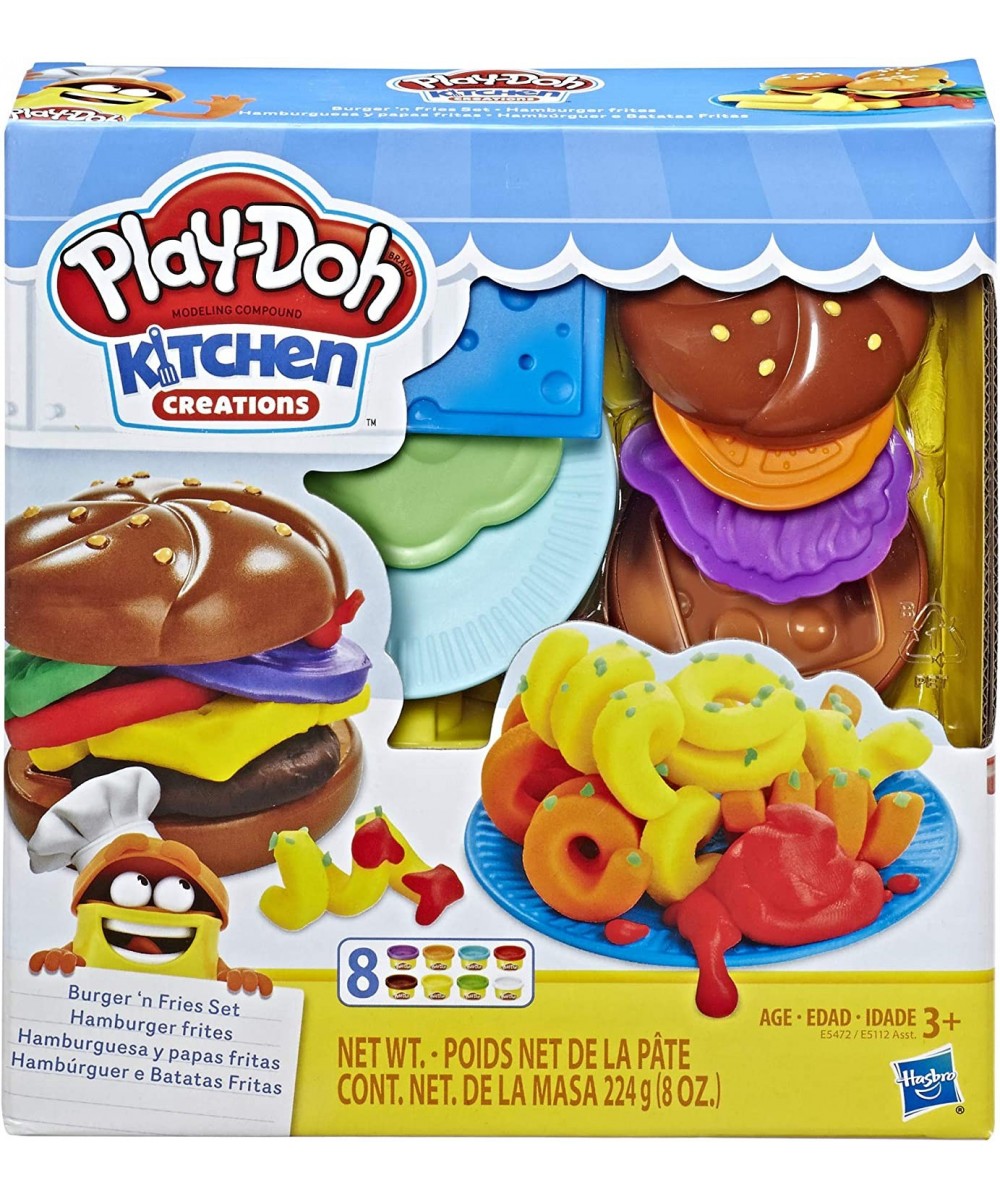 Kitchen Creations Burger and Fries Set with 8 Non-Toxic Colors $41.30 - Kids' Art Clay & Dough