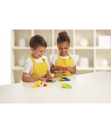 Kitchen Creations Burger and Fries Set with 8 Non-Toxic Colors $41.30 - Kids' Art Clay & Dough