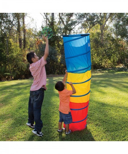 Kids Find Me Multi Color 6 Foot Crawl Tunnel - Red Yellow & Blue 6'L x 19"T $50.99 - Kids' Play Tents & Tunnels