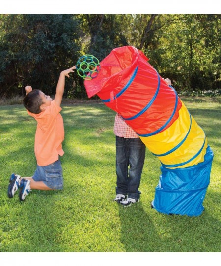 Kids Find Me Multi Color 6 Foot Crawl Tunnel - Red Yellow & Blue 6'L x 19"T $50.99 - Kids' Play Tents & Tunnels