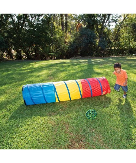 Kids Find Me Multi Color 6 Foot Crawl Tunnel - Red Yellow & Blue 6'L x 19"T $50.99 - Kids' Play Tents & Tunnels