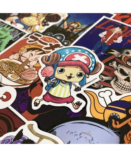 100Pcs of Stickers of One Piece Anime Cartoon Vinyl Decals for Kids Teens Fans Boys Girls Men Women Sticker Pack for Laptop W...