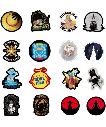 100Pcs of Stickers of One Piece Anime Cartoon Vinyl Decals for Kids Teens Fans Boys Girls Men Women Sticker Pack for Laptop W...