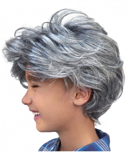 Old Man Wig Child Size Costume Wig Gray Grey Silver Old Person Hair Grandpa Gramps Dad Politician Comic Kids Accessory Ages 5...