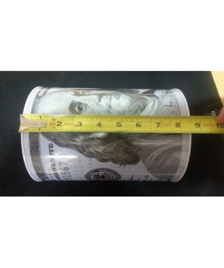 100 Dollar Bill Tin Money Bank JUMBO Bank Note Tin Metal Money Box 100$ Bill dollar moneybox 8.5' Tall x 6.0' Metal Money Coi...