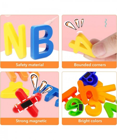 106PCS Magnetic Letters & Numbers for Toddlers Early Learning Toy Refrigerator Magnets for Kids ABC Gift for Boys Girls Class...