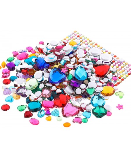 Crystal Stickers Self Adhesive Jewels Kids DIY Gem Stickers Various of Sizes Shapes and Colors (300+300pcs) $26.17 - Kids' St...