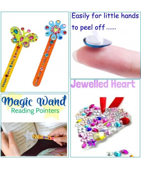 Crystal Stickers Self Adhesive Jewels Kids DIY Gem Stickers Various of Sizes Shapes and Colors (300+300pcs) $26.17 - Kids' St...