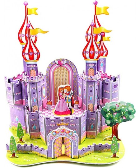 3D Paper Puzzle Castle DIY Educational Toy for Kids (Purple Castle) $13.58 - 3-D Puzzles