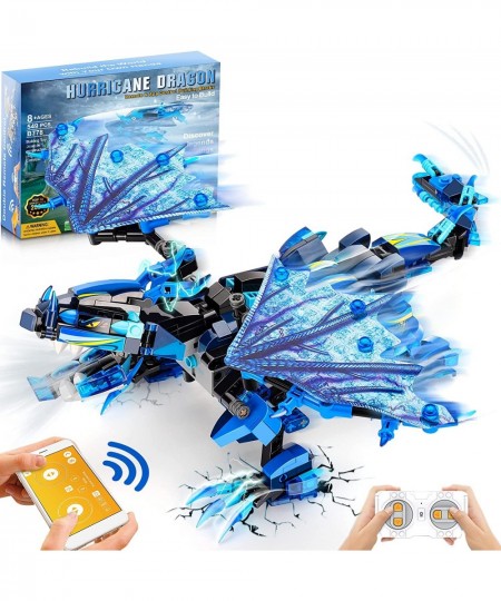 Remote & APP Control Dragon Building Kit STEM Projects for Kids Ages 8-12 Educational Birthday Gifts Toys for 7 8 9 10 11 12-...