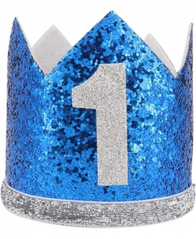 1st Birthday Crown Hat - Glitter First Birthday Party Decor Headhand for Photo Booth Props or Backdrop Cake Smash $16.57 - Ki...