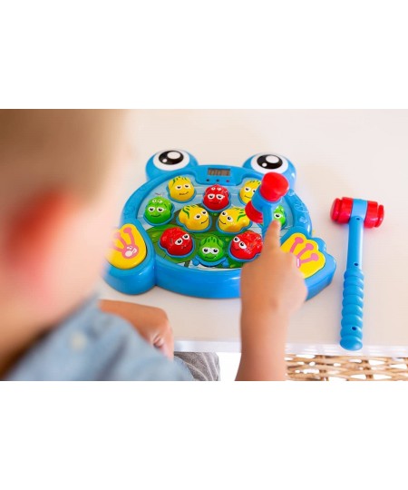 Whack A Frog Hammering Game - Great Toddler Toy for Learning & Early Hand Eye Co-Ordination Development. (Blue) $43.35 - Earl...