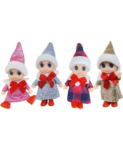 4 Pcs Tiny Baby Elf Doll | Christmas Miniature Elf Doll | Baby Elves Dolls Toys | Christmas New Year Decoration Gift and Adve...