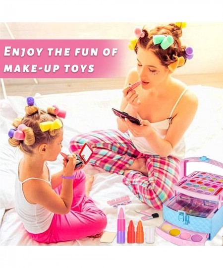 Kids Makeup Kit for Girl Washable Real Safe & Non-Toxic Little Girl Makeup Set Frozen Play Pretend Comestic Set Toddler Girl ...