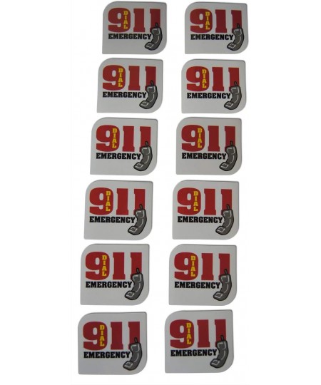 Emergency Dial 911 Small Refrigerator Magnets Set for Kids Awareness & Preparedness Miniature Design (12 Pieces) $17.69 - Kid...