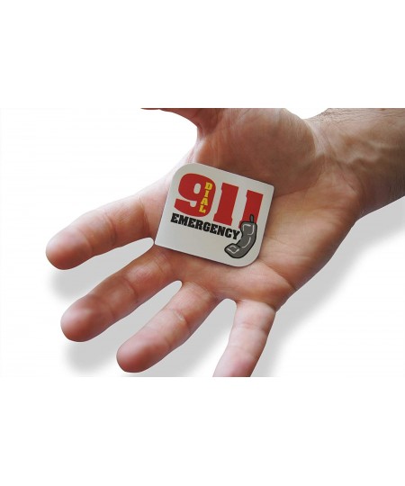 Emergency Dial 911 Small Refrigerator Magnets Set for Kids Awareness & Preparedness Miniature Design (12 Pieces) $17.69 - Kid...