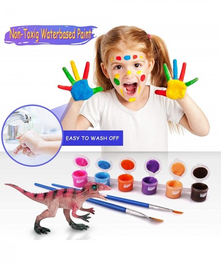 60Pcs Dinosaur Painting Kits for Kids DIY Arts Crafts and Supplies Set Painting Kit Kids Educational Set Toys 4 5 6 7 8 Years...