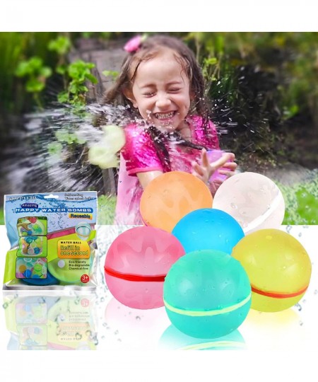 Reusable Water Balloons 2022 Upgrade Refillable Water Balloons Self Sealing Quick Fill for Kids Water Bombs Splash Balls for ...