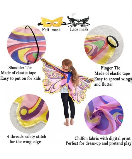 Fairy Wings Butterfly Costume Wings for Girls Dress up Halloween and Birthday Party $21.53 - Kids' Costumes