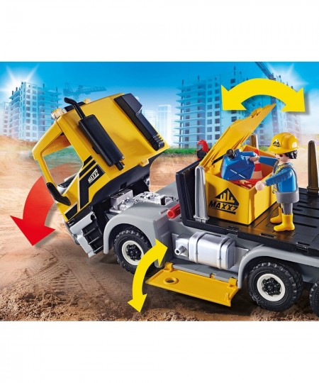 Mini Excavator with Building Section $81.44 - Play Figure Playsets