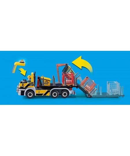 Mini Excavator with Building Section $81.44 - Play Figure Playsets