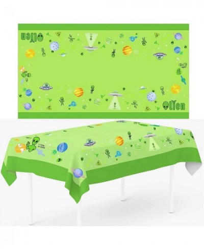 1pc Oxford Cloth UFO Alien Theme Tablecover Alien Birthday Tablecloth Alien Party Table Decorations for Kids Girls Boys Birth...