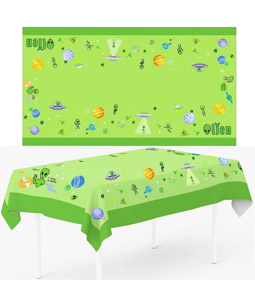 1pc Oxford Cloth UFO Alien Theme Tablecover Alien Birthday Tablecloth Alien Party Table Decorations for Kids Girls Boys Birth...