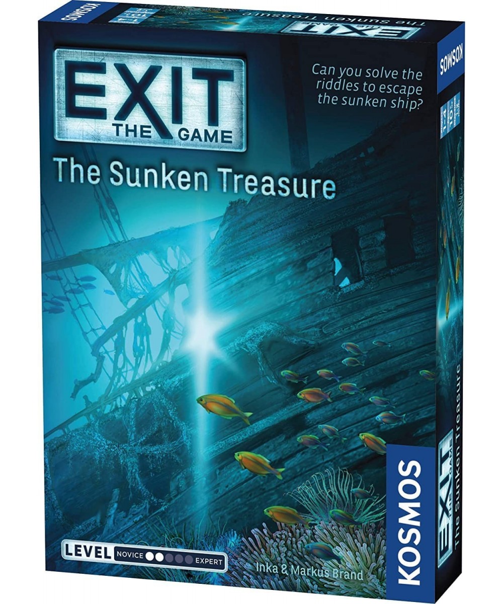 The Sunken Treasure | Exit: The Game - A Kosmos Game | Family-Friendly Card-Based At-Home Escape Room Experience for 1 To 4 P...