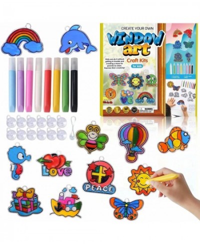 Kids Arts Crafts DIY Paint Your Own Window Art Suncatchers Kits for Girls & Boys $22.04 - Kids' Drawing & Writing Boards