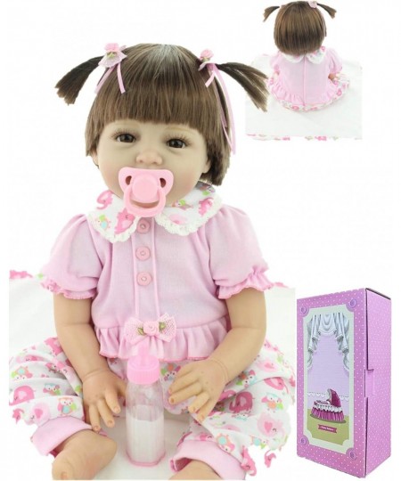 Reborn Baby Girls Dolls Realistic Lifelike Vinyl Silicone 22 Inch Newborn Doll $63.97 - Dolls