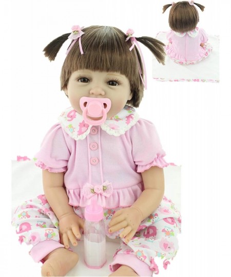 Reborn Baby Girls Dolls Realistic Lifelike Vinyl Silicone 22 Inch Newborn Doll $63.97 - Dolls