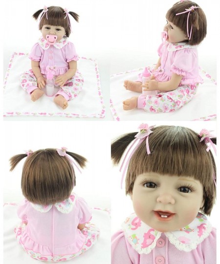 Reborn Baby Girls Dolls Realistic Lifelike Vinyl Silicone 22 Inch Newborn Doll $63.97 - Dolls