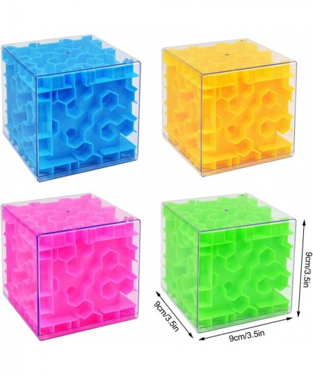 3D Maze Magic Cube Speed Rolling Ball Game Transparent Six-Sided for Children Educational Rubik's Puzzle CubeKid Gift Puzzle ...