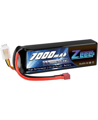 11.1V 3S Lipo Battery 100C 7000mAh Deans Connector Soft Case with Metal Plates for RC Car Truck Tank Racing Models $88.56 - H...