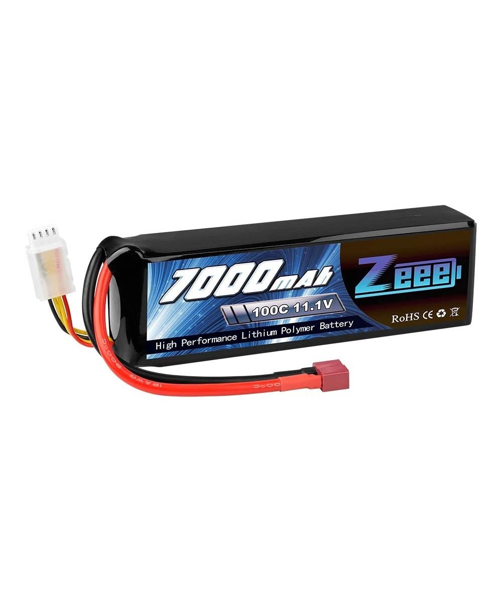 11.1V 3S Lipo Battery 100C 7000mAh Deans Connector Soft Case with Metal Plates for RC Car Truck Tank Racing Models $88.56 - H...