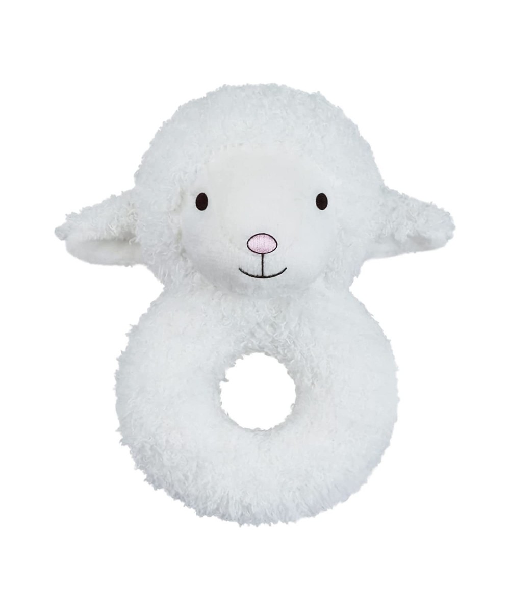 Baby Lamb Soft Rattle Toy Sheep Plush Infant Shaker Rattle Easy-Grasp Stuffed Animal Toy Birthday Gifts for Babies Toddlers B...