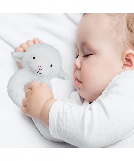 Baby Lamb Soft Rattle Toy Sheep Plush Infant Shaker Rattle Easy-Grasp Stuffed Animal Toy Birthday Gifts for Babies Toddlers B...