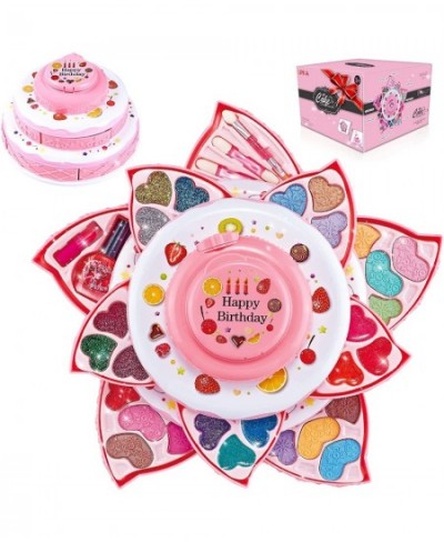 Girls Makeup Toys Real Cosmetic Girls Toy Washable Makeup Kits for Girls Flower Shaped Beauty Set for Ages 3 4 5 6 7 8 Years ...