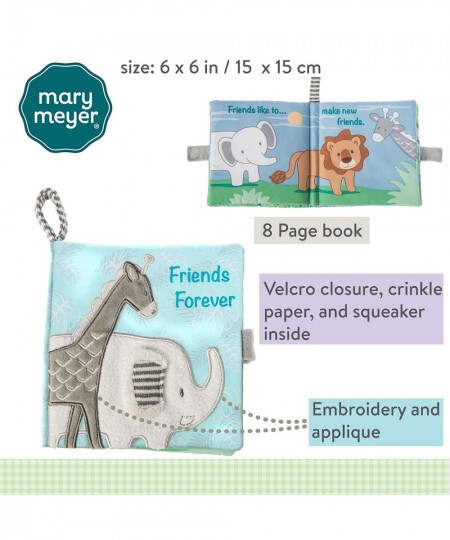 Touch & Feel Soft Cloth Book with Crinkle Paper and Squeaker Afrique Boutique Friends Forever $42.61 - Plush Purses