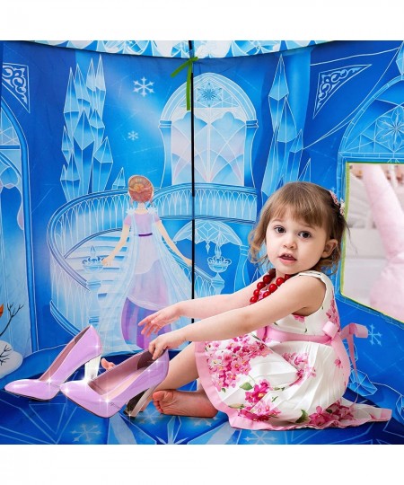 Princess Play Tent Frozen Toy for Girls Ice Castle Kids Tent Indoor and Outdoor Large Imaginative Playhouse 51" X 40" with Ca...