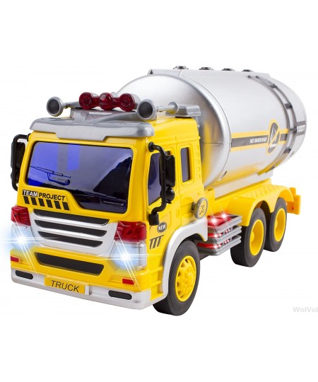 WolVolk Friction Powered Oil Tanker Truck Toy with Lights and Sounds for Kids $43.52 - Kids' Play Trucks