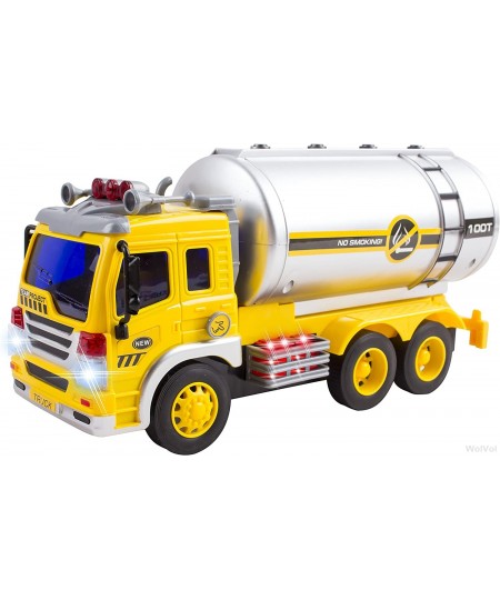 WolVolk Friction Powered Oil Tanker Truck Toy with Lights and Sounds for Kids $43.52 - Kids' Play Trucks