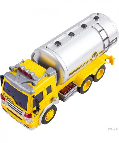 WolVolk Friction Powered Oil Tanker Truck Toy with Lights and Sounds for Kids $43.52 - Kids' Play Trucks