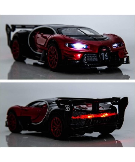 Bugatti Vision GT Supercar 1/32 Zinc Alloy Die Casting Pull Back Car Model Toy Sound and Light for Boy Girl Gift （red） $31.71...