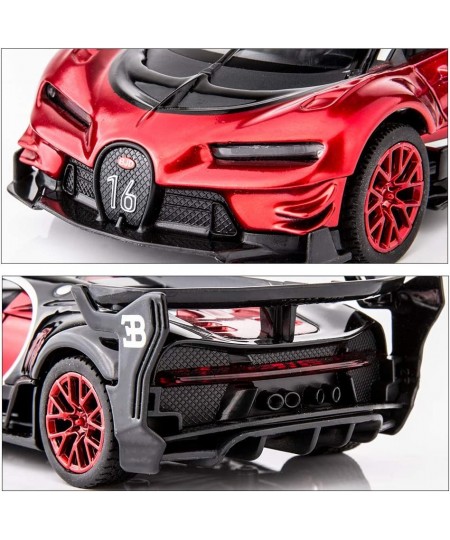 Bugatti Vision GT Supercar 1/32 Zinc Alloy Die Casting Pull Back Car Model Toy Sound and Light for Boy Girl Gift （red） $31.71...