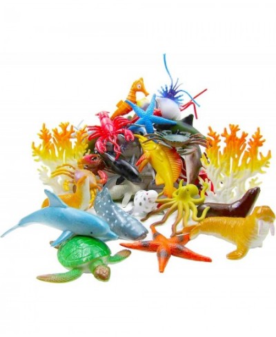 Ocean Sea Animal Assorted Mini Sea Creatures Toys Set Realistic Underwater Sea Animals Figure Bath Toy 38Piece Set $22.39 - P...