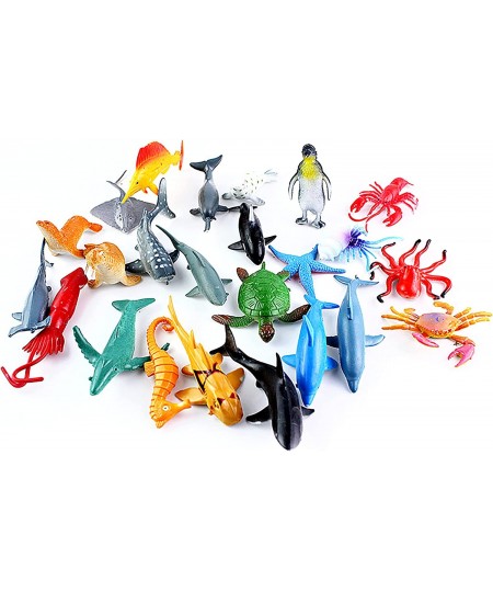 Ocean Sea Animal Assorted Mini Sea Creatures Toys Set Realistic Underwater Sea Animals Figure Bath Toy 38Piece Set $22.39 - P...