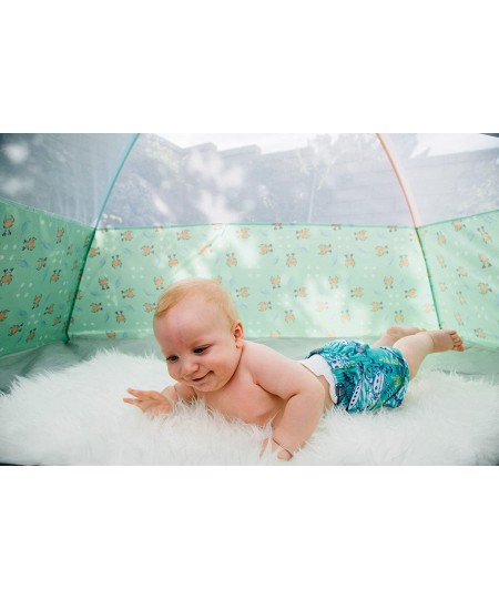 19001 Kids/Infants Under The Sea Cabana with Zippered Mesh Front 60" x 35" x 40" Multi-Color $75.10 - Kids' Play Tents & Tunnels